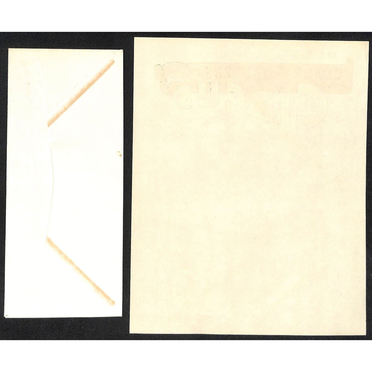 Clark and Walters 3 Ring Circus Letterhead & Cover c1966 Unused Scarce VGC