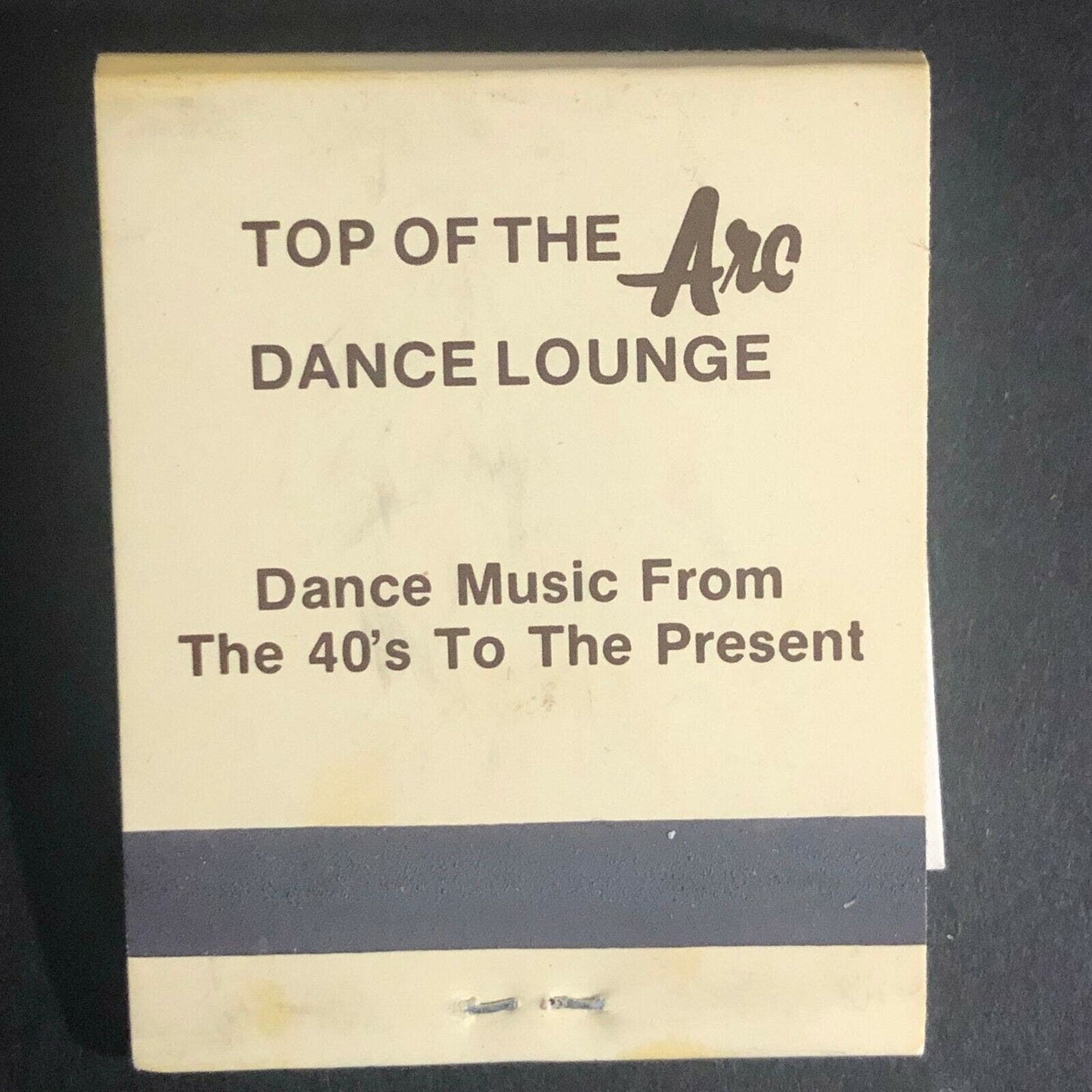 Vintage c1970's-80's Full Matchbook "The Arc" Restaurant / Dance Glenview, ILL