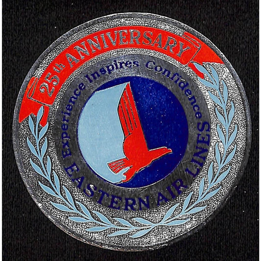 Eastern Airlines 25th Anniv. "Experience Inspires Confidence" Foil Gum Label
