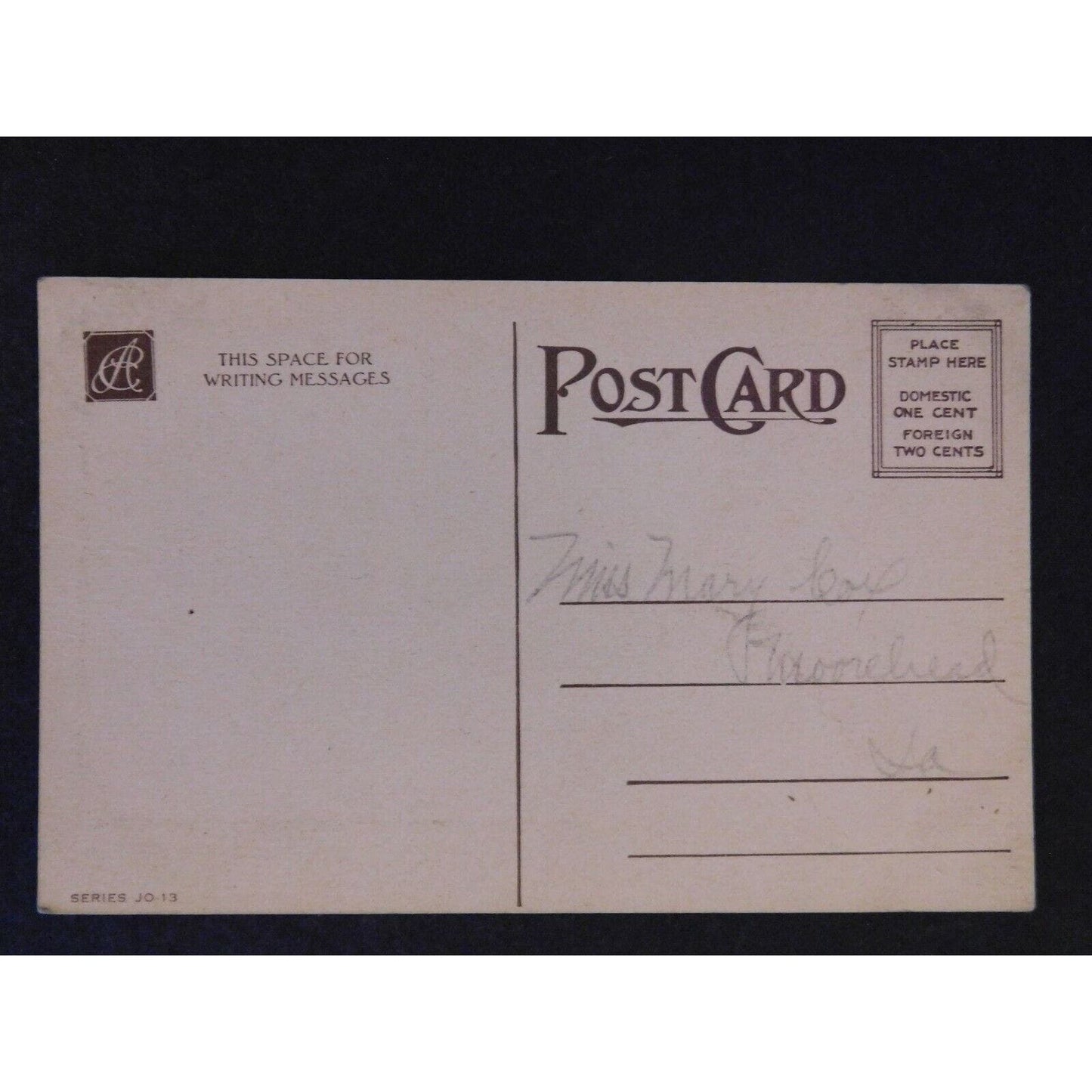 Vintage Postcard - "The Old Homestead"