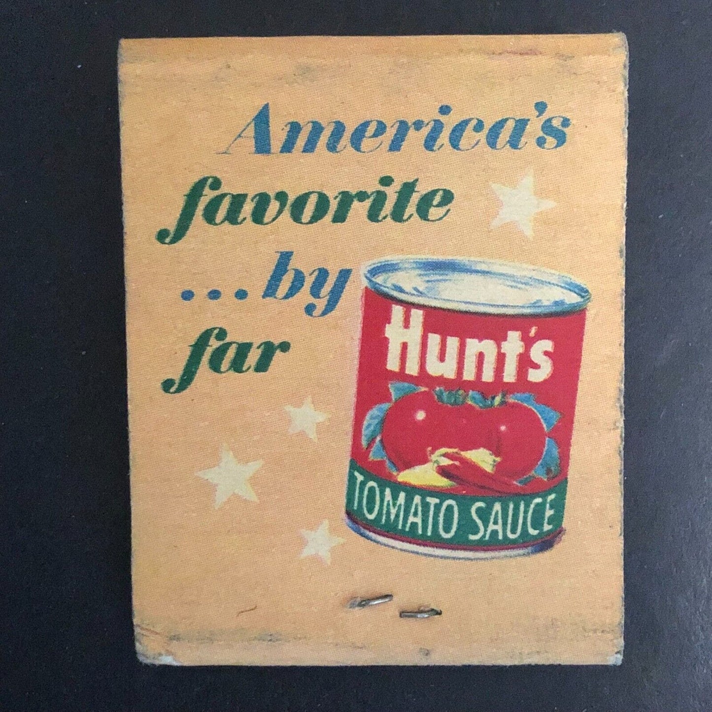 Hunt's Tomato Sauce Cassoulet Recipe Full Matchbook c1960's