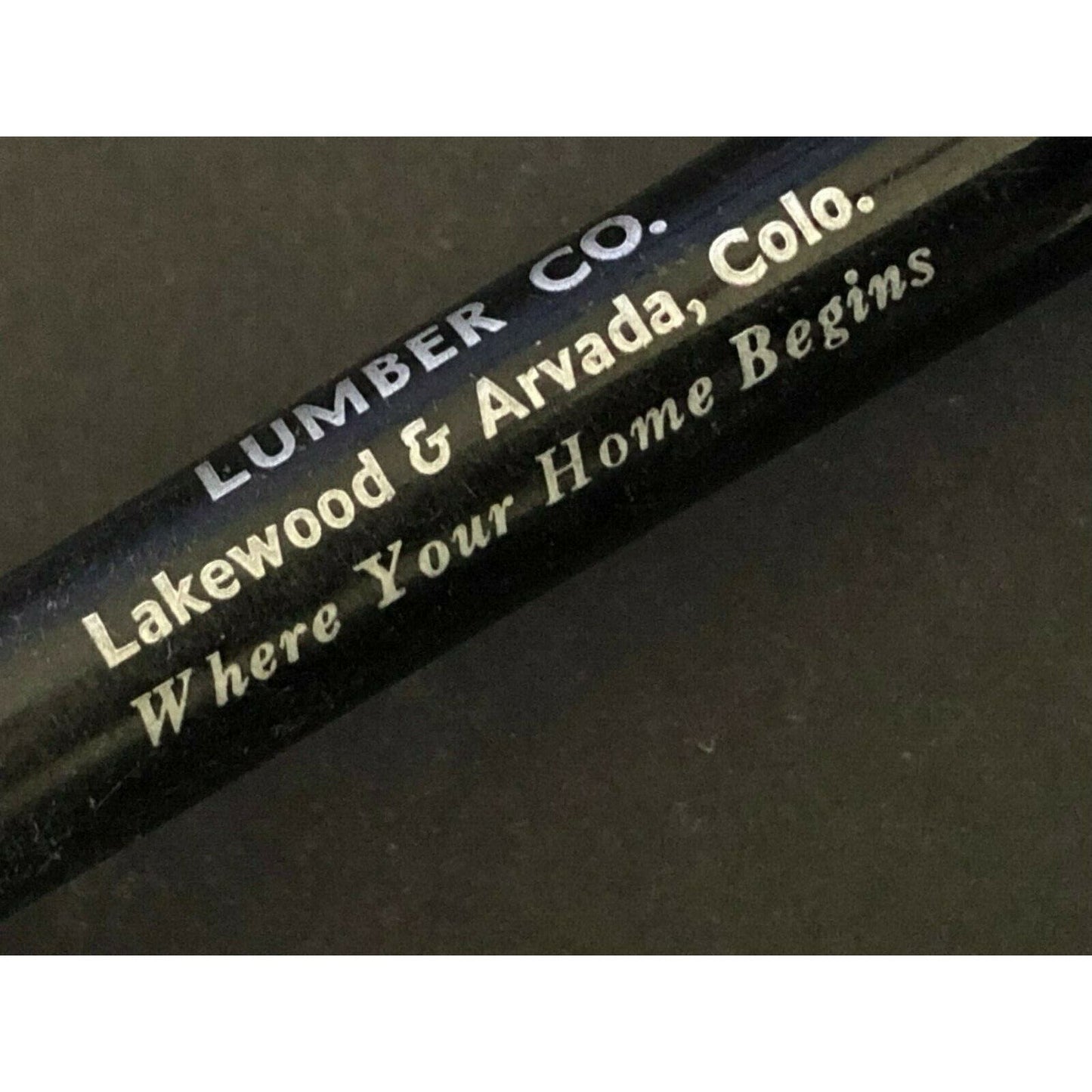 c1950's-60's J. W. Metz Lumber Lakewood Arvada, CO Mech. Adv. Pencil Elephant