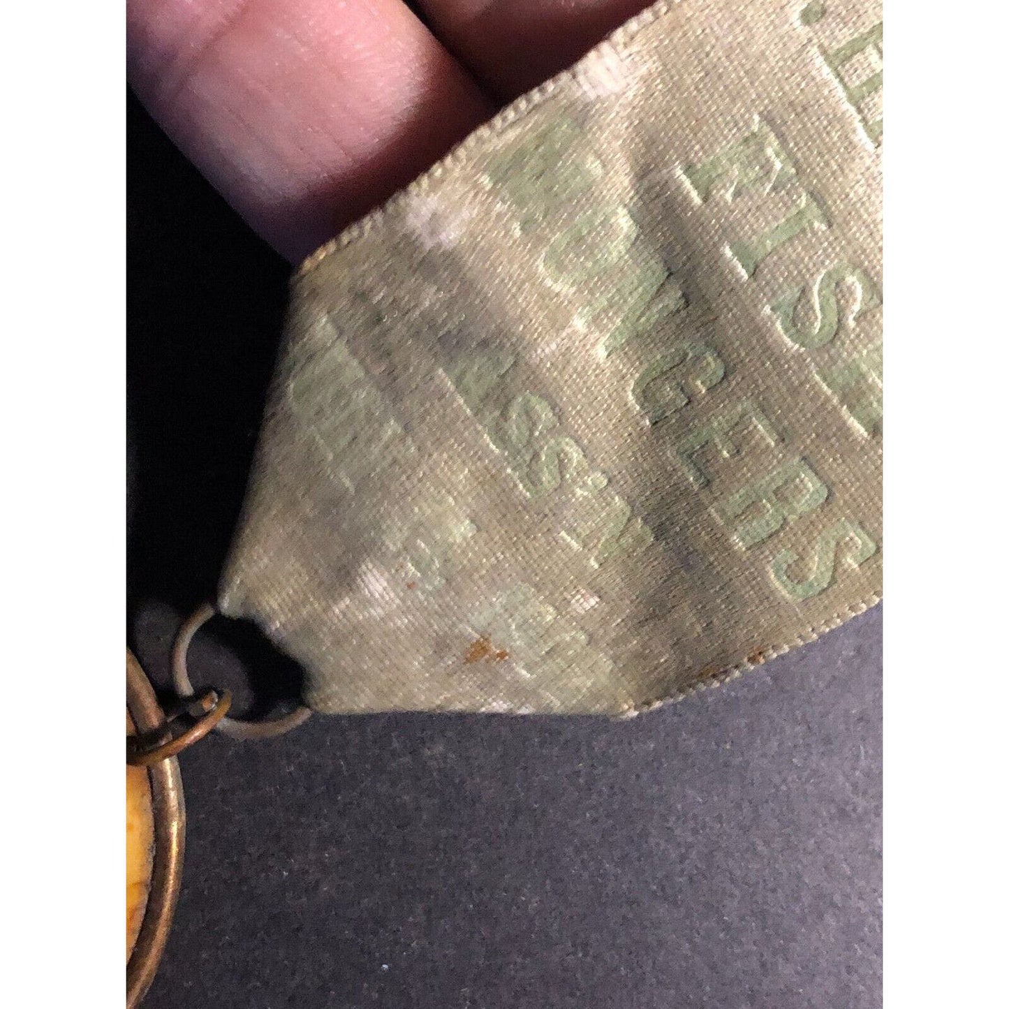 F. Hitchcock Outing of Fish Mongers Ass'n Vintage Steel Pinback Button 1902