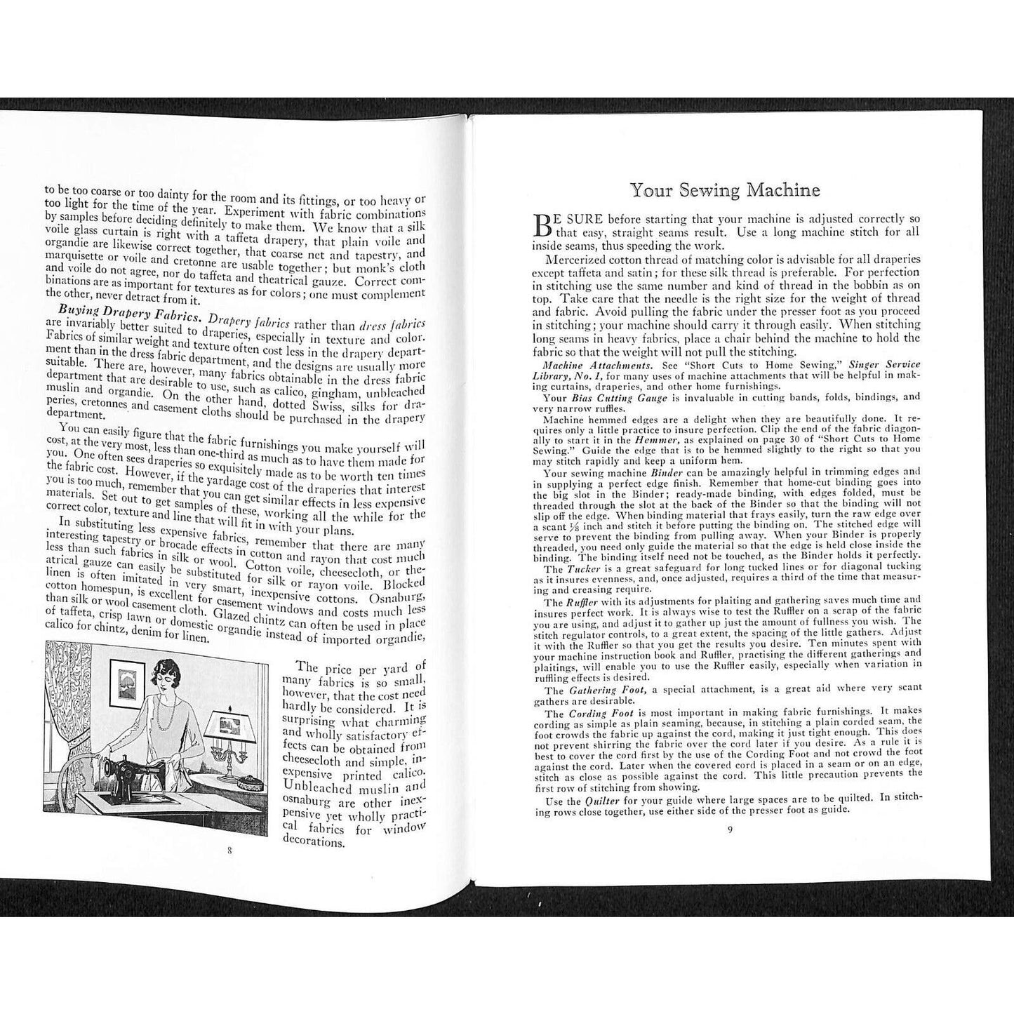 How to Make Draperies The Modern Singer Way 1929 Booklet 64pp Singer Sewing VGC