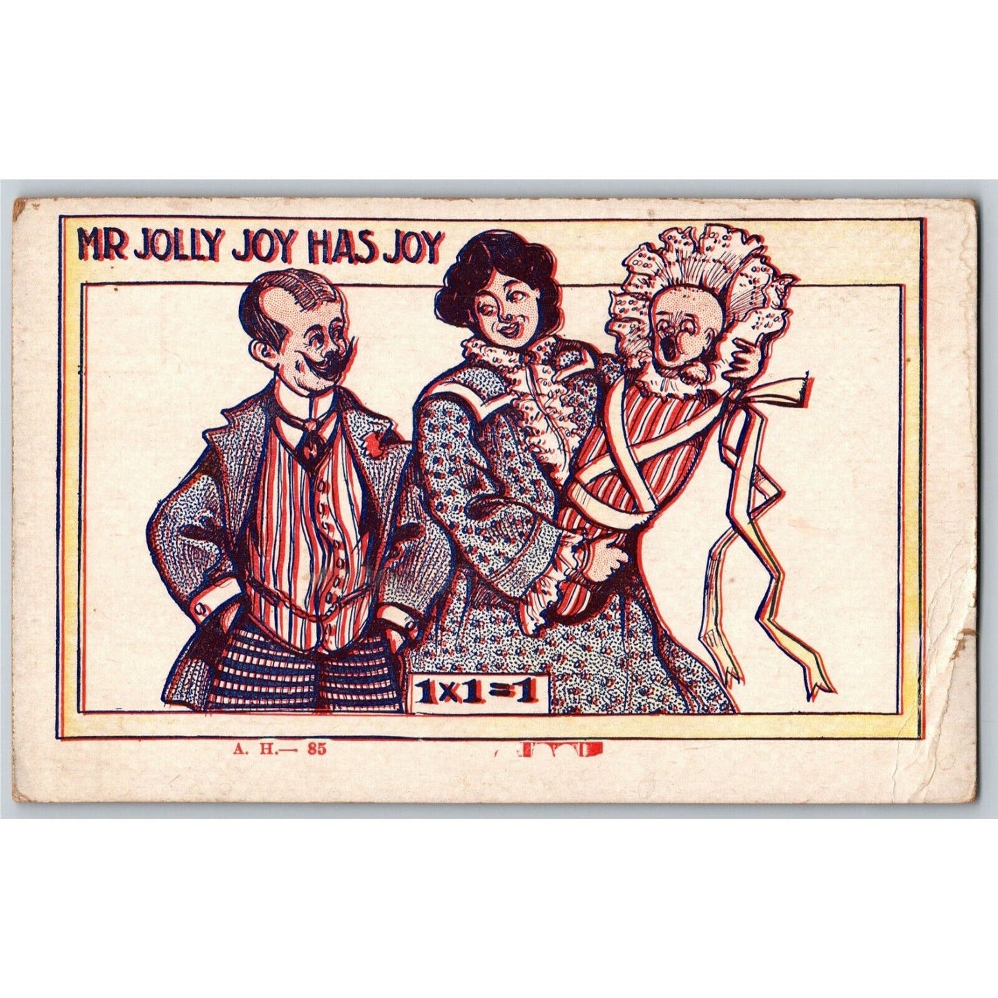 "Mr. Jolly Joy Has Joy" c1905 Undivided Comic Baby Humor Postcard