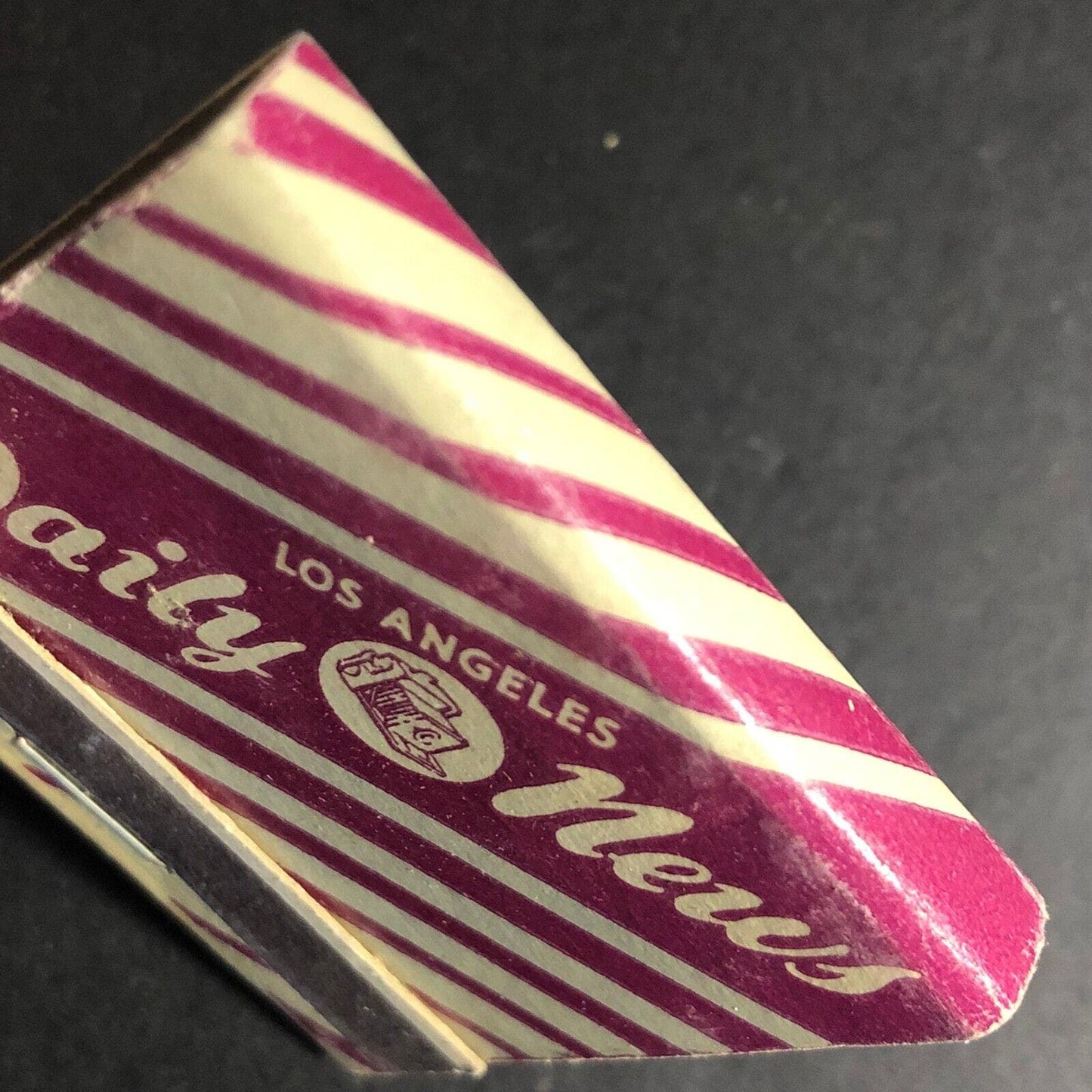 Los Angeles Daily News Printed Stick Matchbook c1940's-53 Full 30-Strike VGC