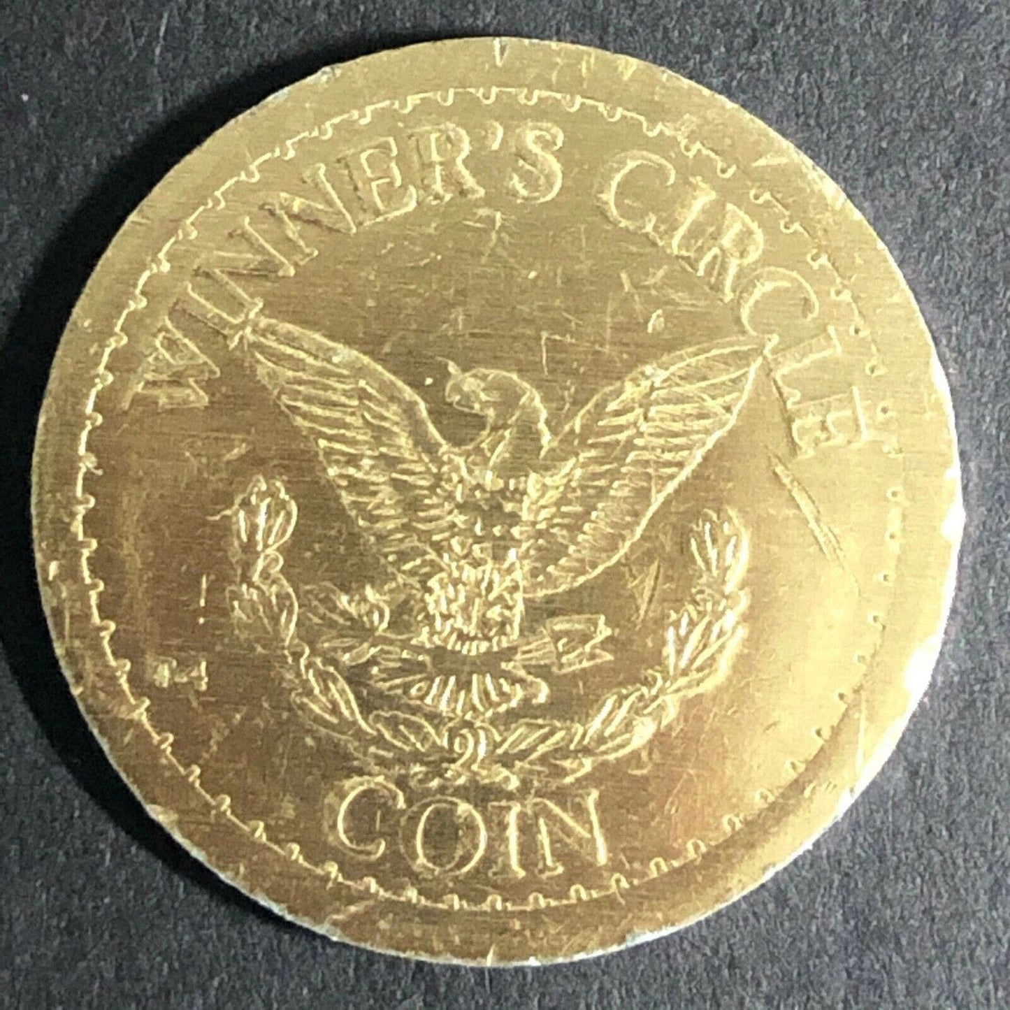 22.25mm Colored Aluminum "Winner's Circle Coin" Token - Fauver Coll.