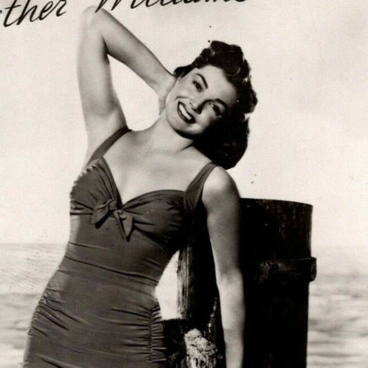Esther Williams MGM Dutch RPPC Postcard - Ken Prag Collection - VGC