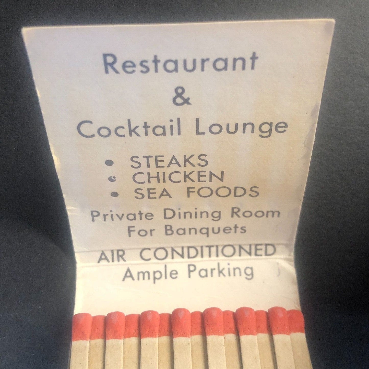 Glenview Country House Vintage Full Matchbook c1960's Scarce