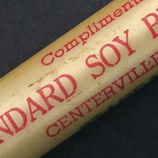 c1930's40's Standard Soy Bean Mills Centerville, Iowa Advertising Bullet Pencil