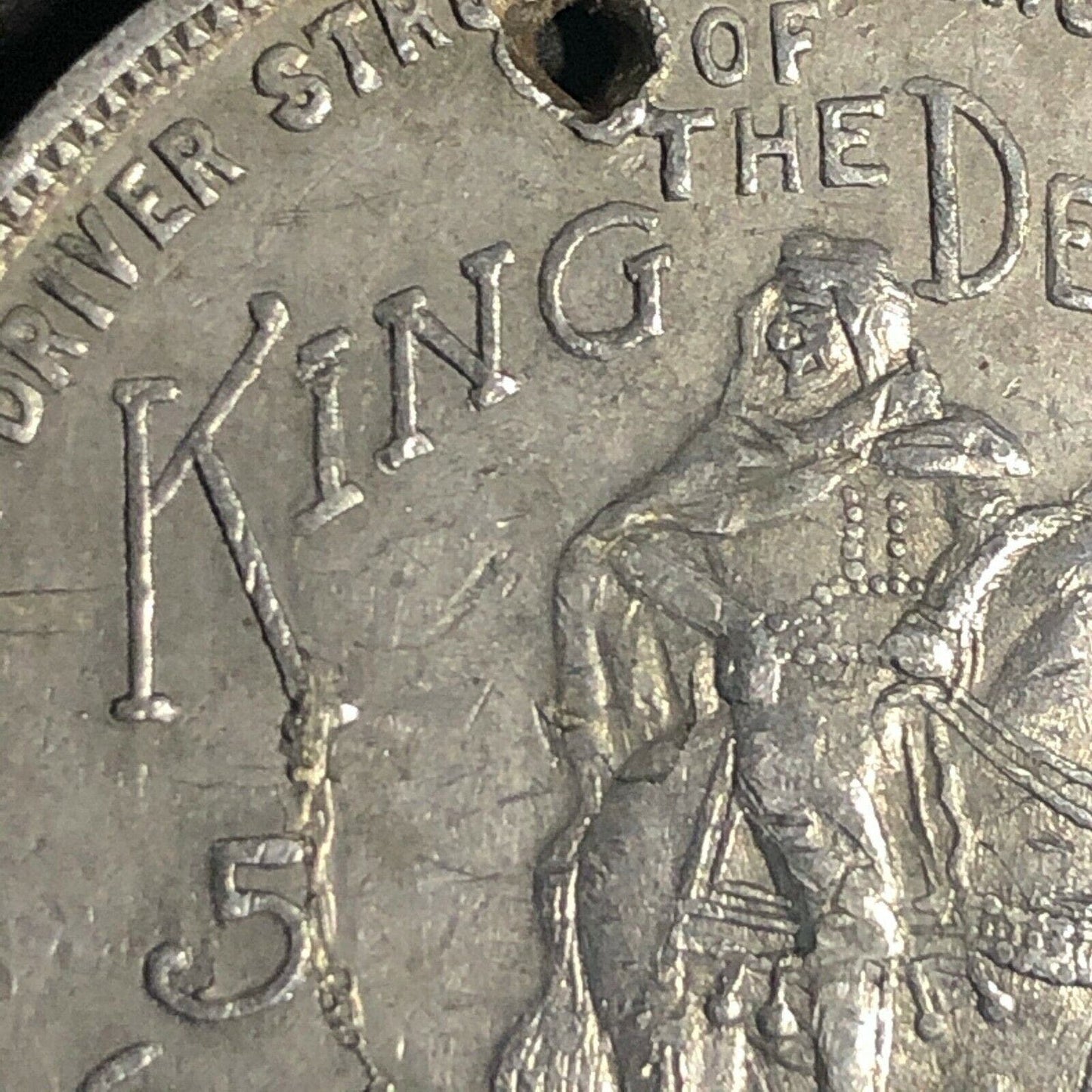 35.25mm Aluminum Potenate Ten Cent King of the Desert Cigar Token - Fauver