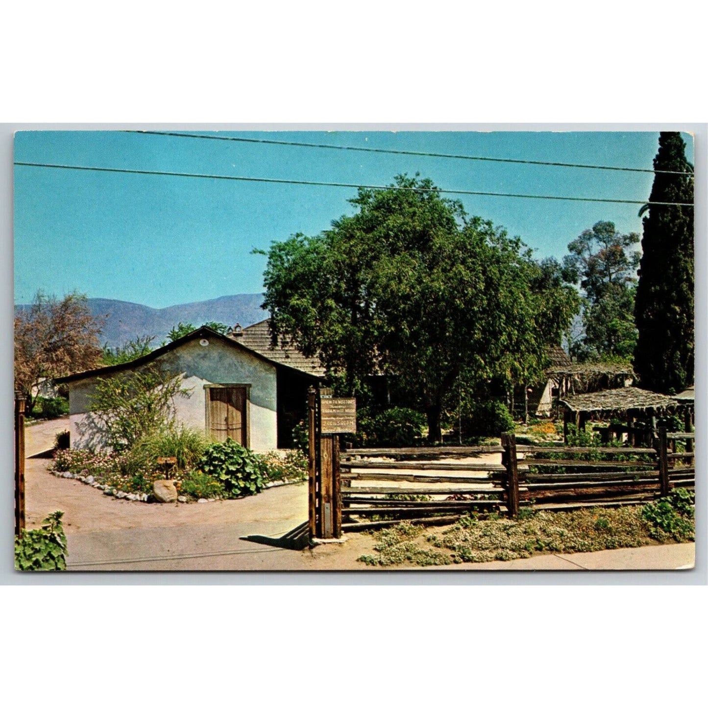 Vintage Postcard - Adobe de Palomares Pomona, California