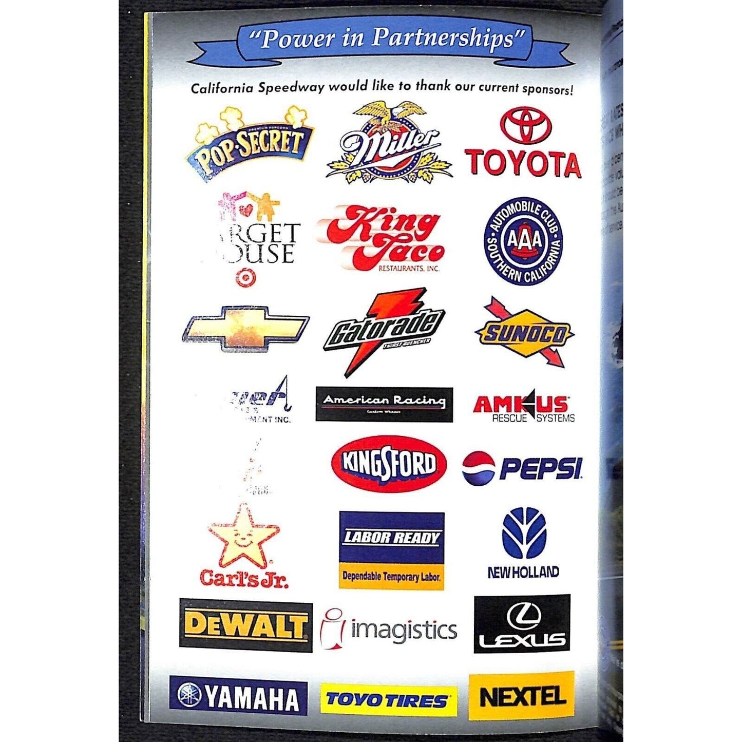 2004 California Speedway 3 3/4" x 6" Guest Guide Booklet 43+pp VGC Scarce