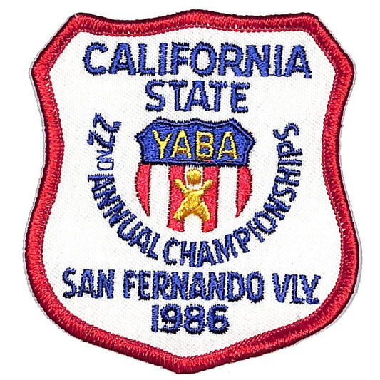 California State 1986 22nd Annual Championships YABA Embroidered Bowling Patch