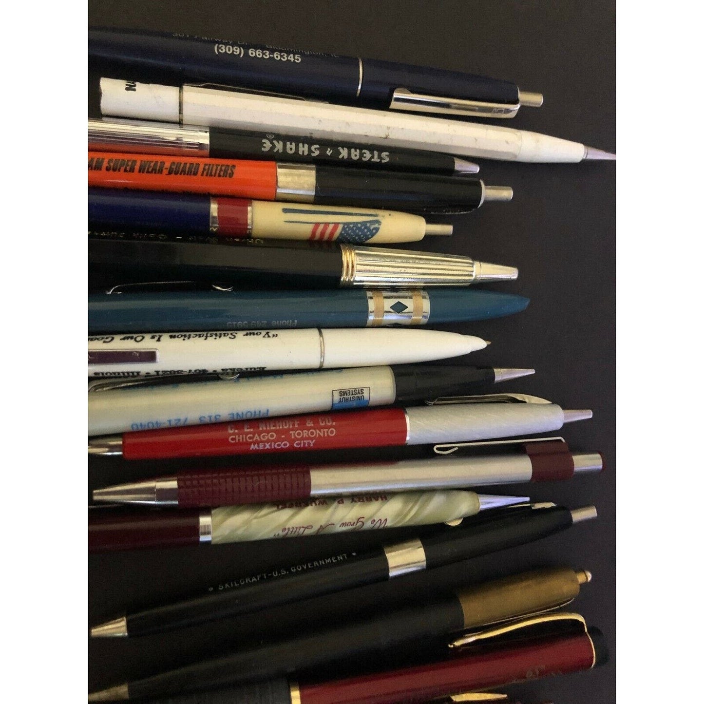 Group of 30 Mostly c1970's-90's Mid-Quality Pens /Markers - Some Advertising