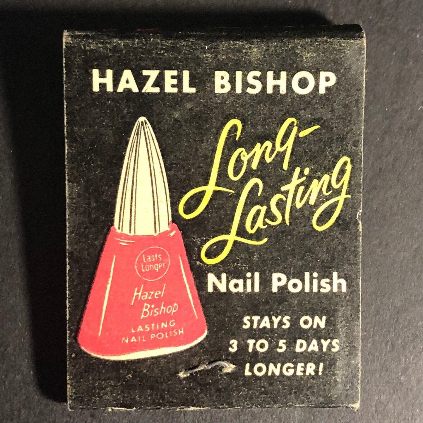 Hazel Bishop Nail Polish Matchbook c1950's Full 20-Strike Very Scarce