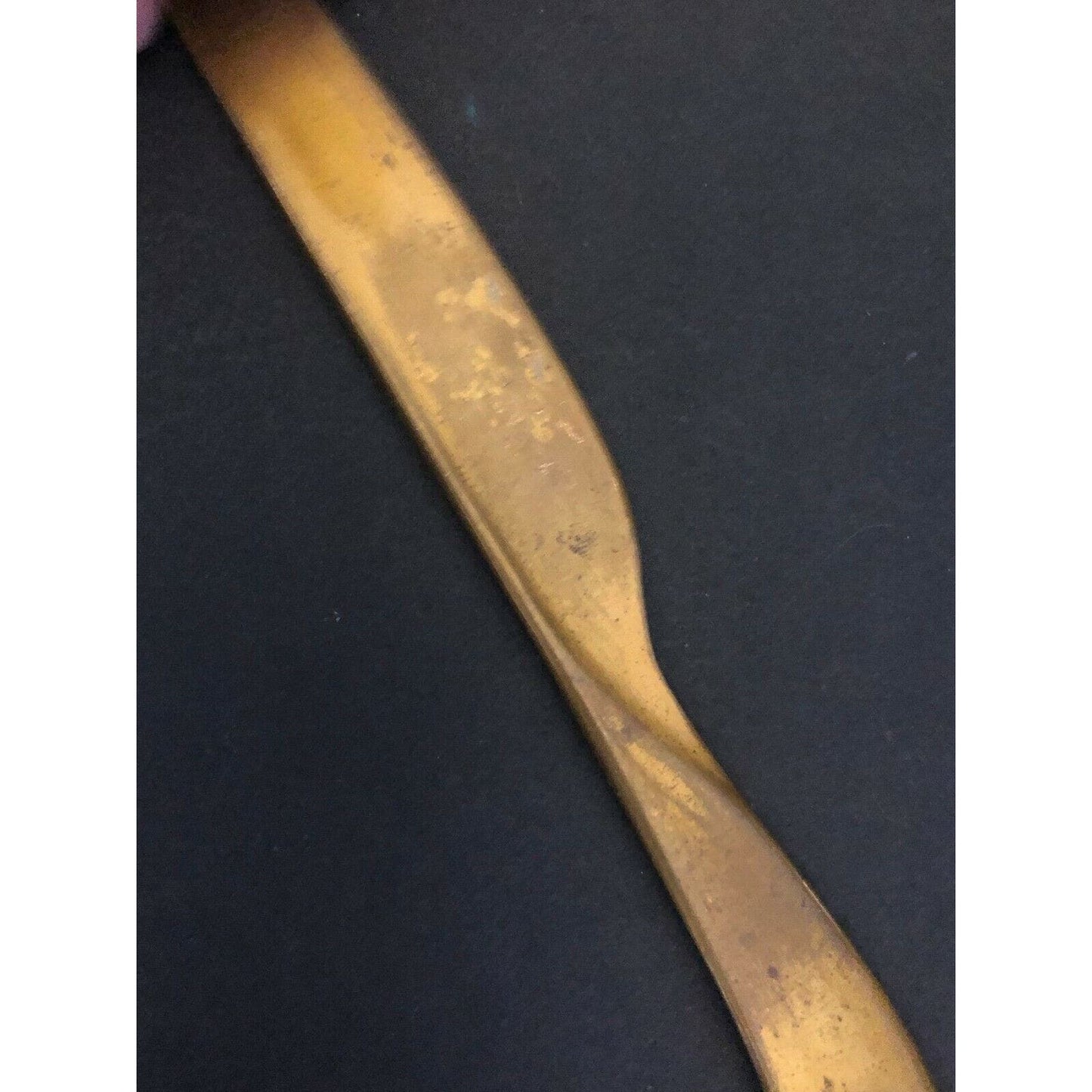 c1926 8 1/4" Central Trust Co. Cambridge Mass. Brass Advertising Letter Opener