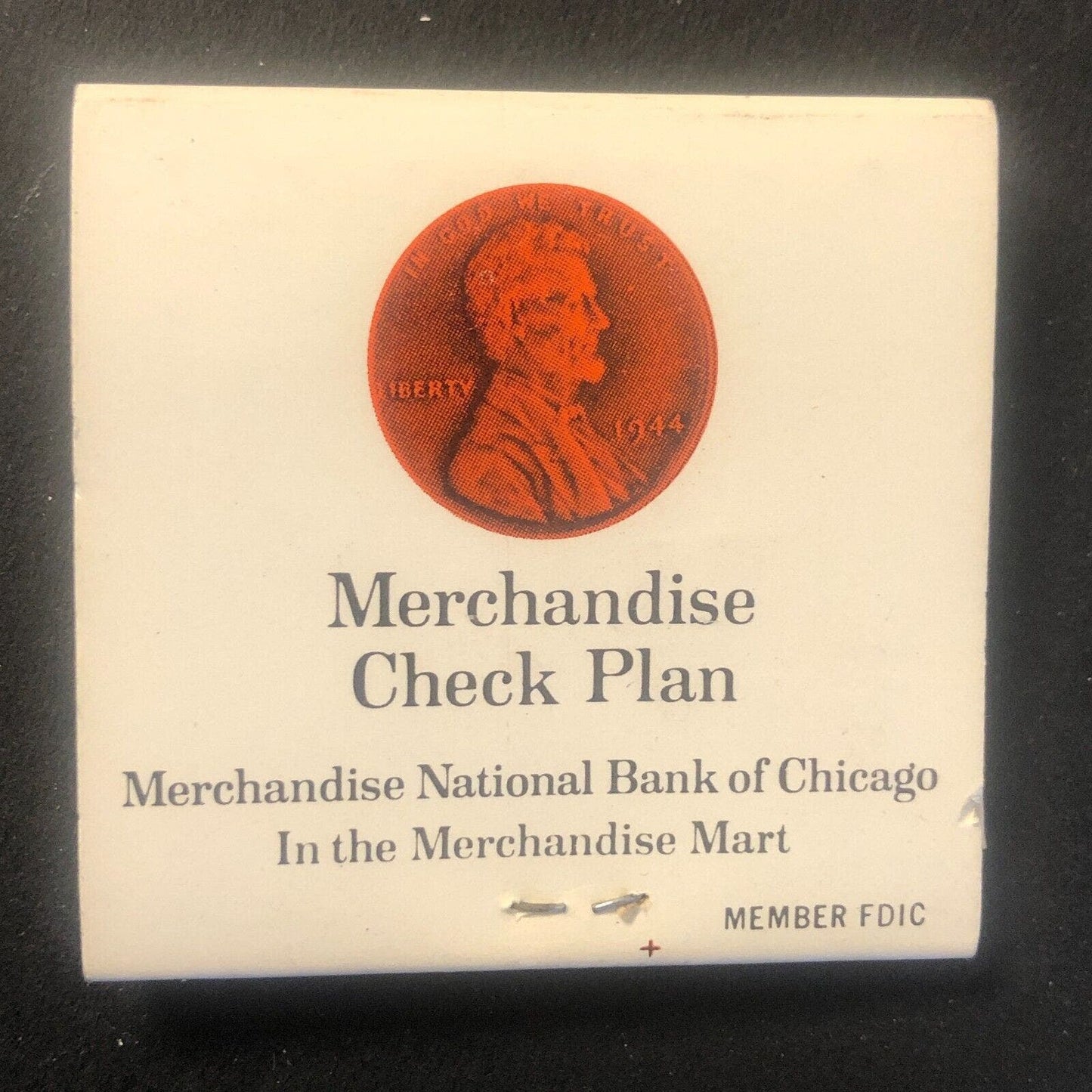 Merchandise National Bank Chicago Vintage Full Matchbook 1960's-73 VGC