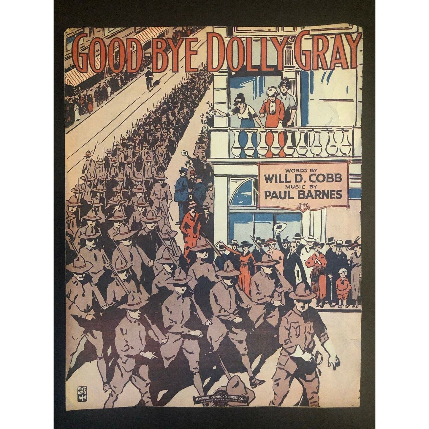 Vintage 1917? Sheet Music "Good-Bye Dolly Gray" Will D. Cobb Paul Barnes