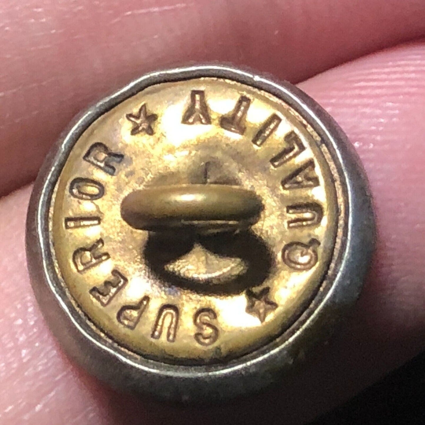 Frisco St. Louis–San Francisco Railway Brass Uniform Button 1/2" Damage