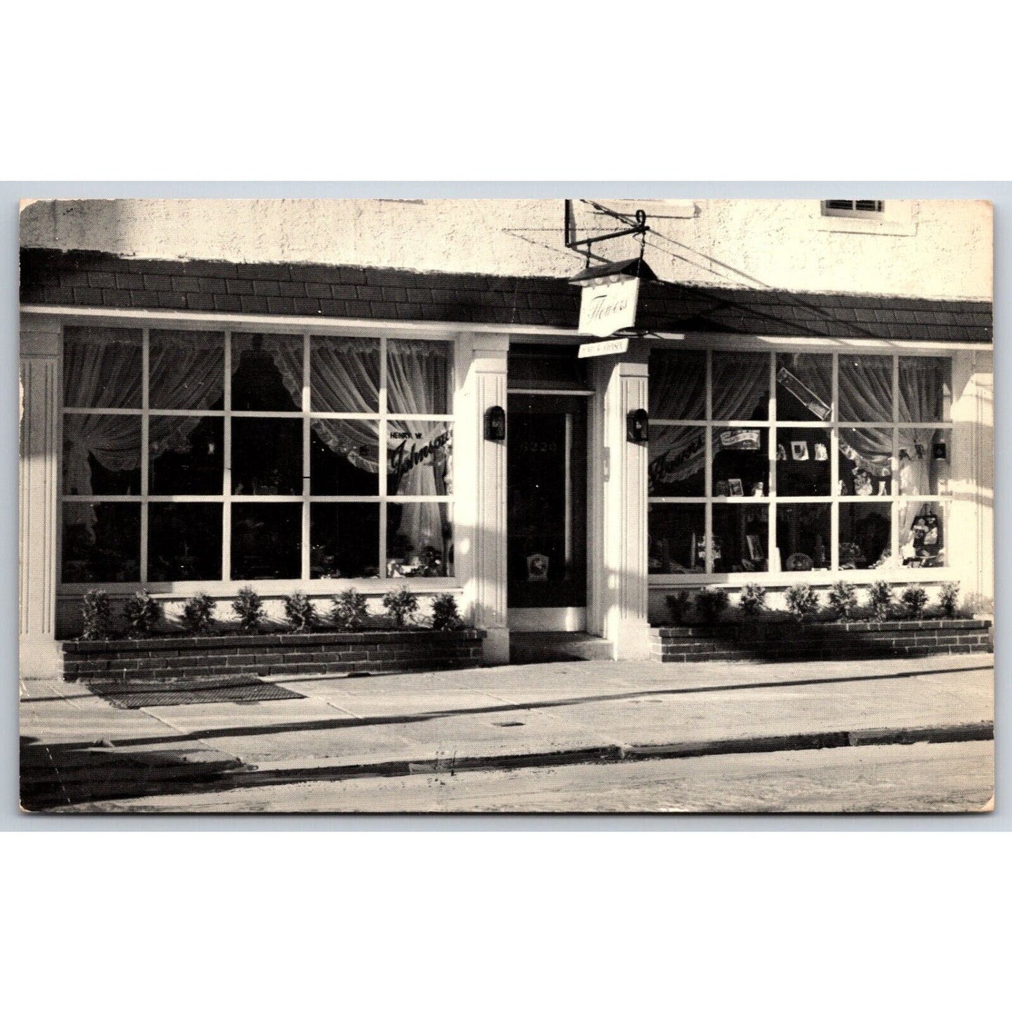 Henry W. Johnson Flower Store Philadelphia PM 1955 RPPC* Advertising Postcard