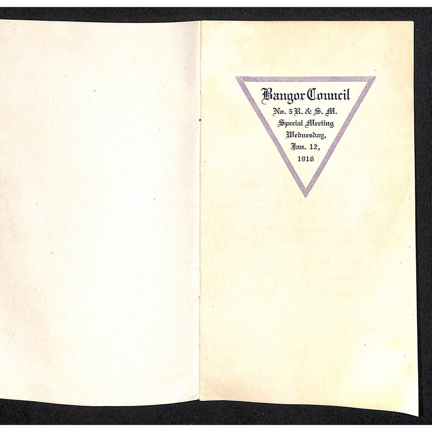 Hampden Highlands, ME Amos W. Knowlton* 1916 Bangor Masonic Knights Meeting