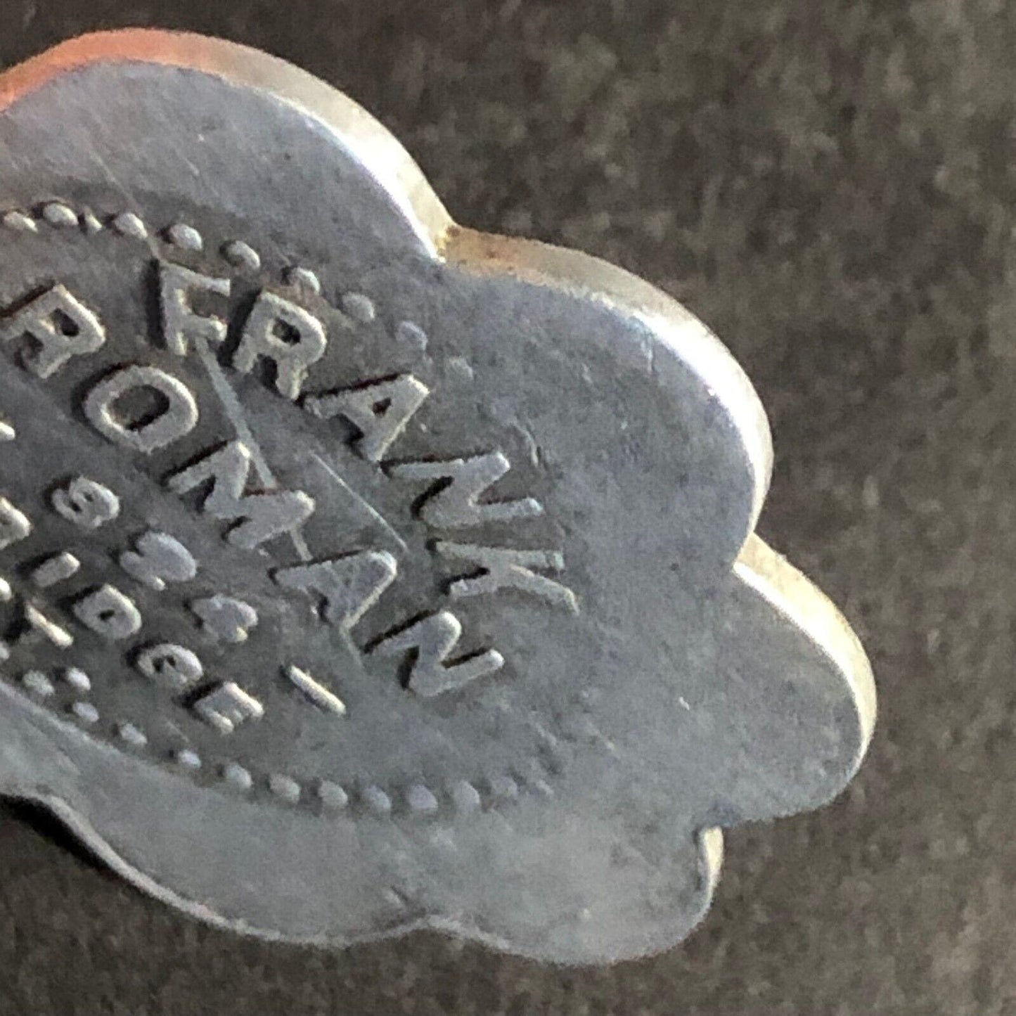 Frank Roman (Billiards Grand Rapids, MI) G/F 10c Scalloped Alum Token 29.23mm