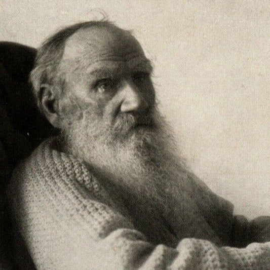 c1910 Vintage Russian Art Postcard Leo Tolstoy Writing at Desk (4166)