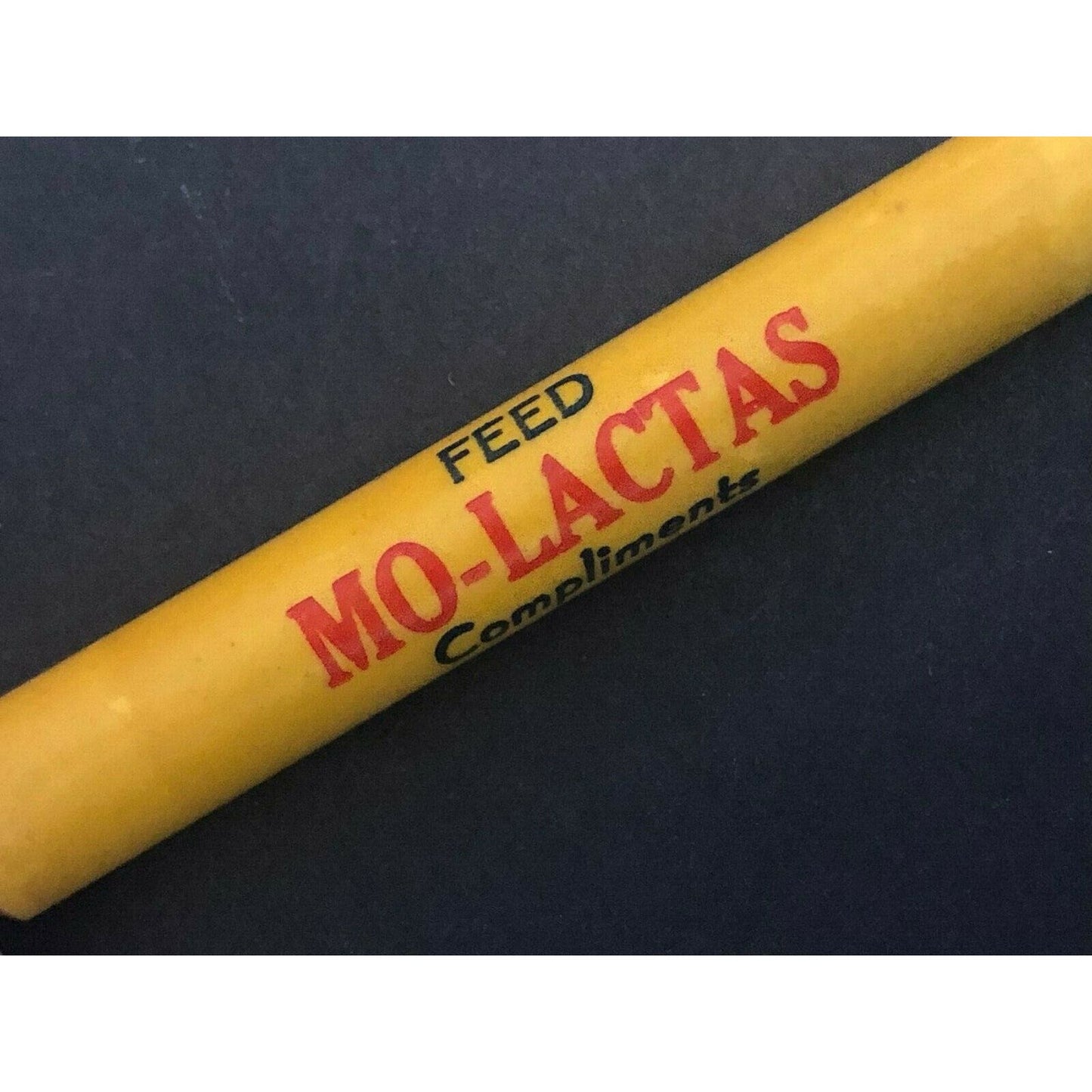 c1930's-40's "Mo-Lactas Feed Lapp Labs, Nevada, Iowa" Advertising Bullet Pencil