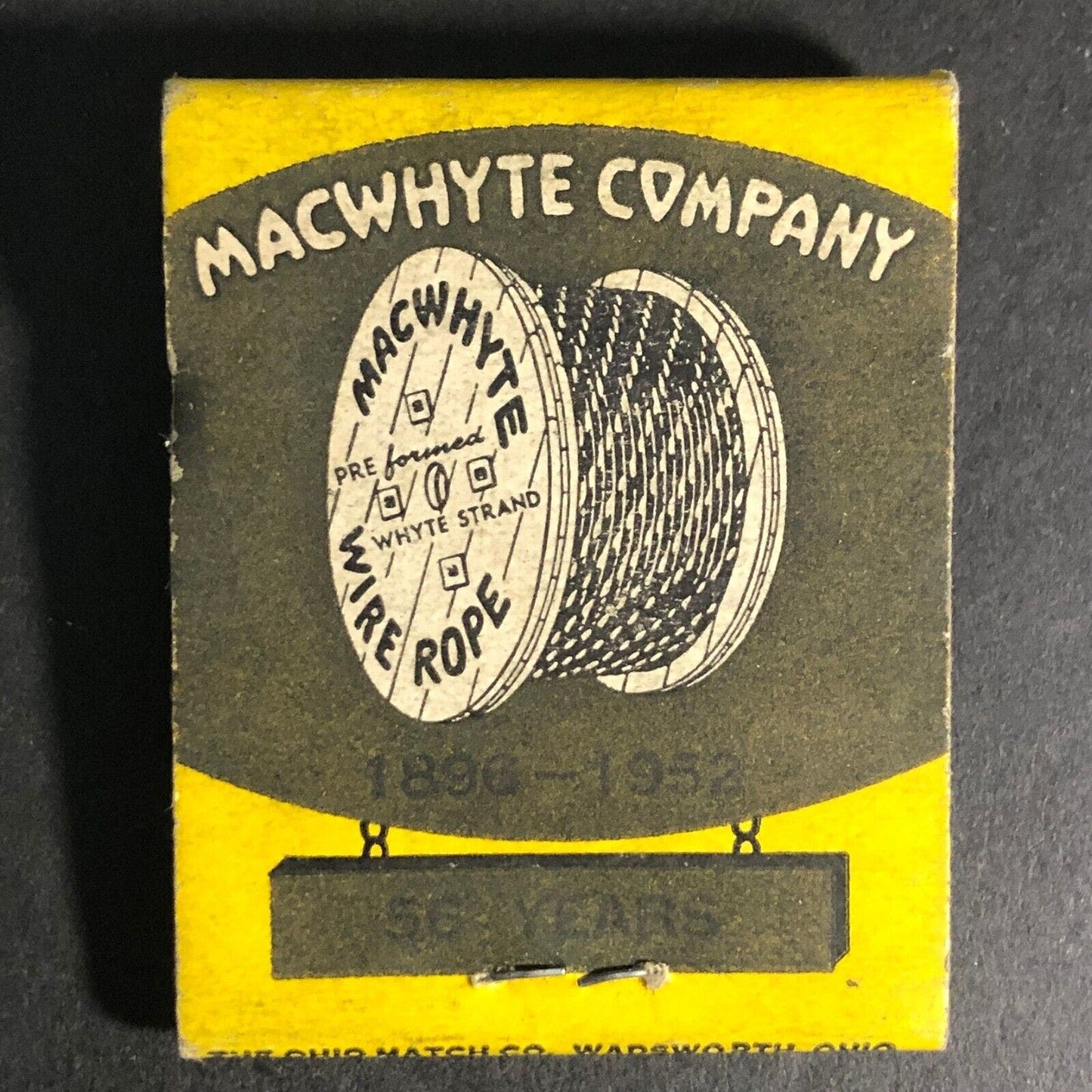 Rogue River Hardware Macwhyte Rope Grants Pass, ORE Matchbook c1950's Scarce