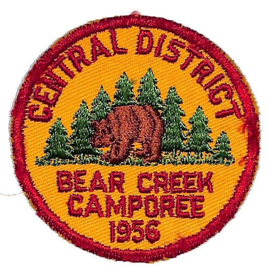 BSA Patch Piankeshaw Council Central District Bear Creek Camporee 1956 VGC