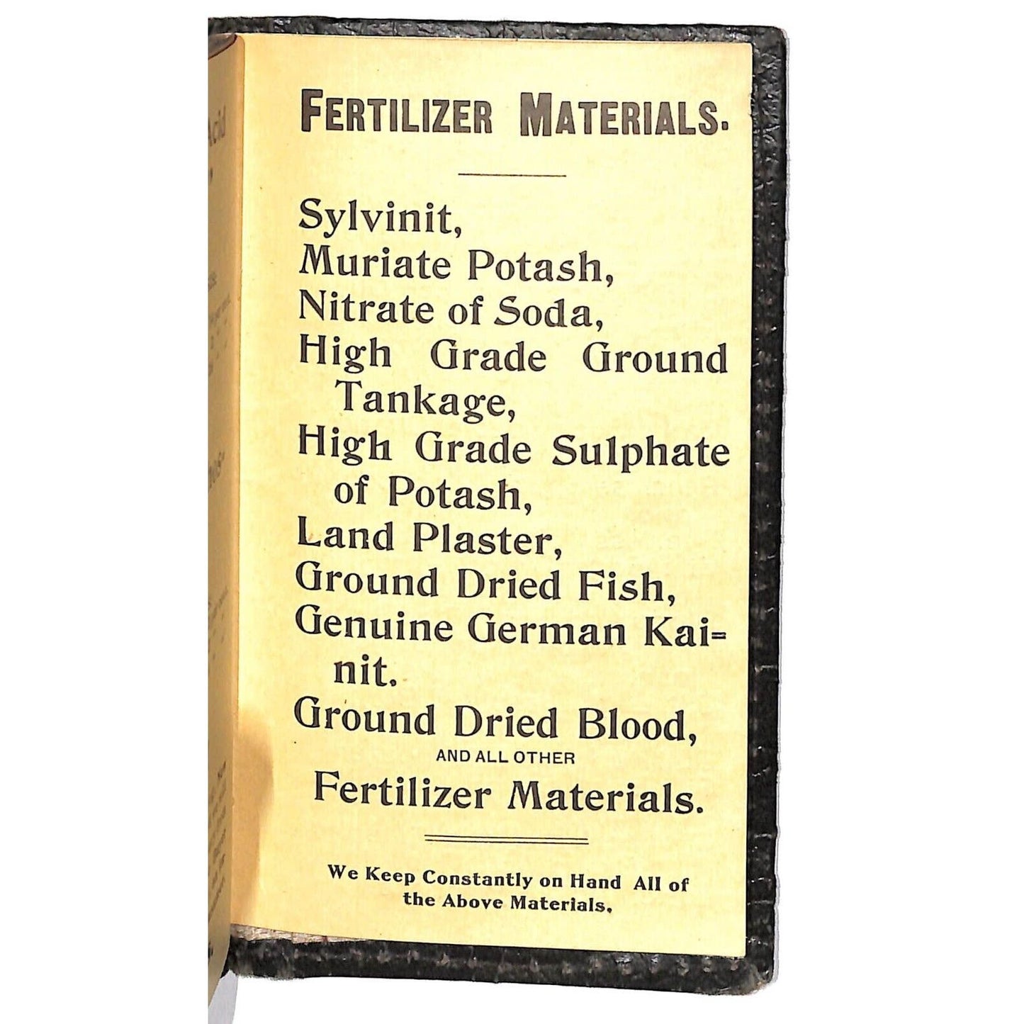 Farmville Lynchburg 1902 Virginia State Fertilizer Co. Wallet / Booklet 40+pp