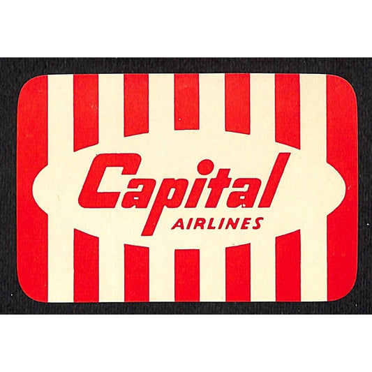 Capital Airlines (1948-61 Washington, DC ?) Gum Label Scarce