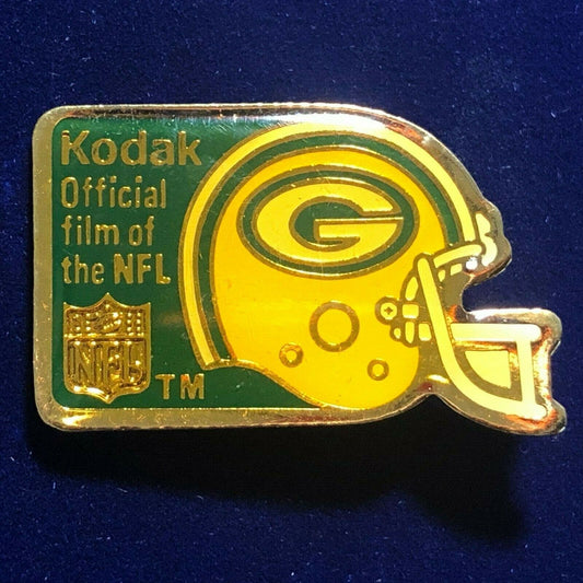 1989 Kodak Lapel Hat Pin - Official Film of The NFL Team Helmet GB Packers