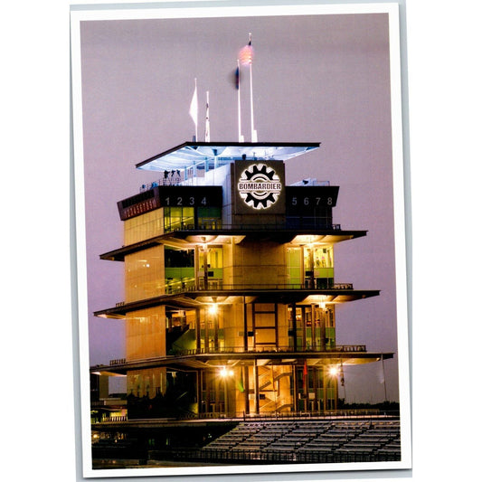 c2004 Indy 500 - Pagoda at Night - Motor Speedway NOS 4" x 5 3/4" Postcard