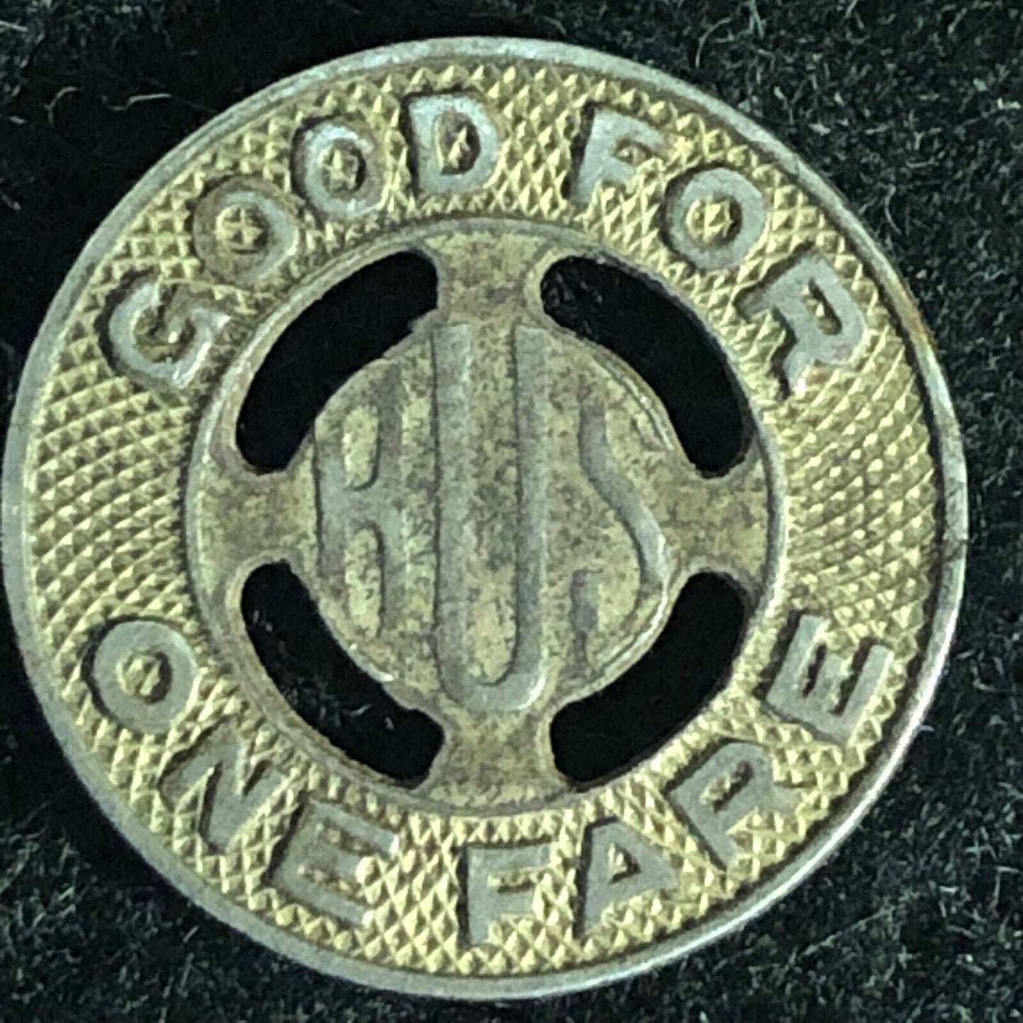 S.C. Electric & Gas Co. (Columbia) G/F One Fare Bus Token 16mm