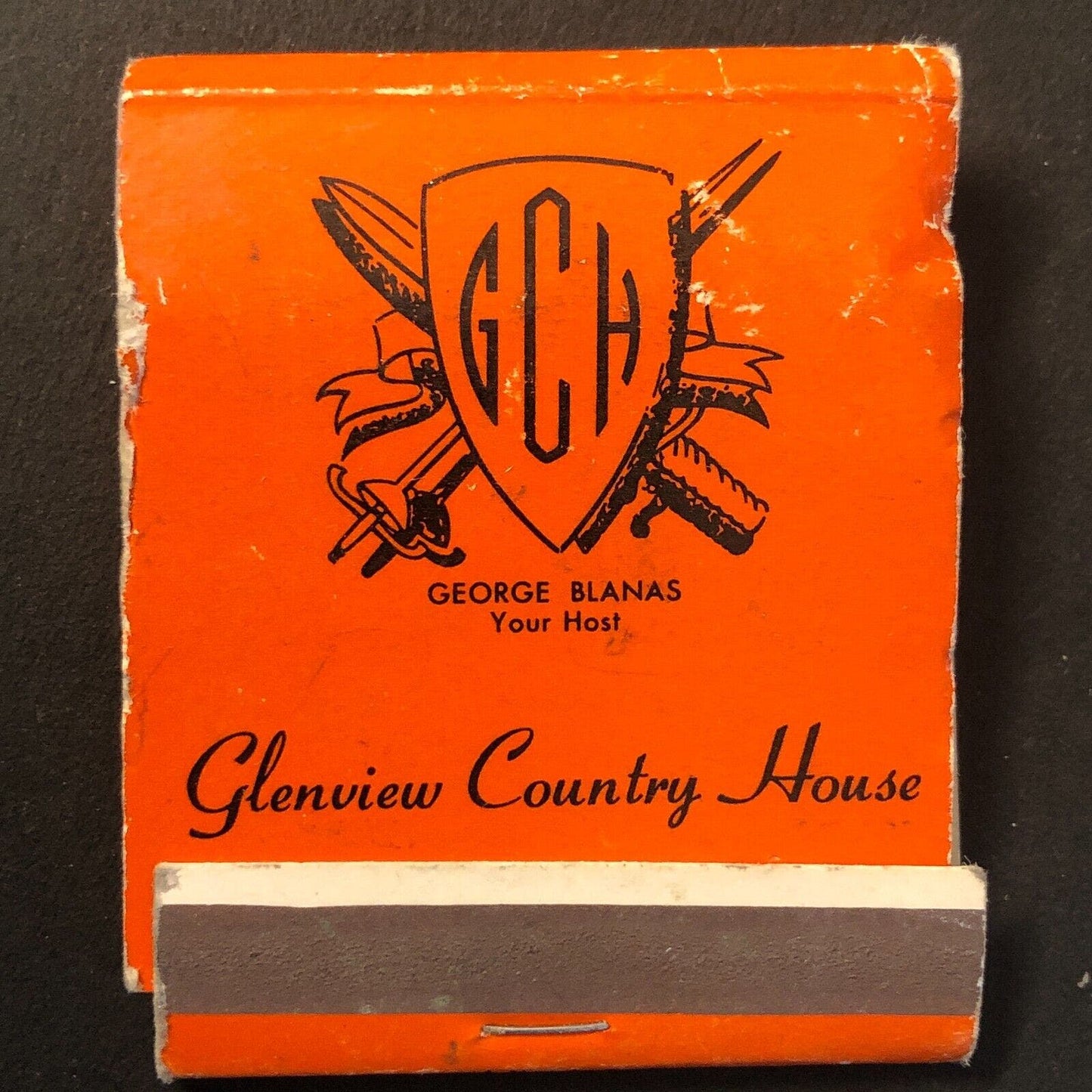 Glenview Country House Vintage Full Matchbook c1960's