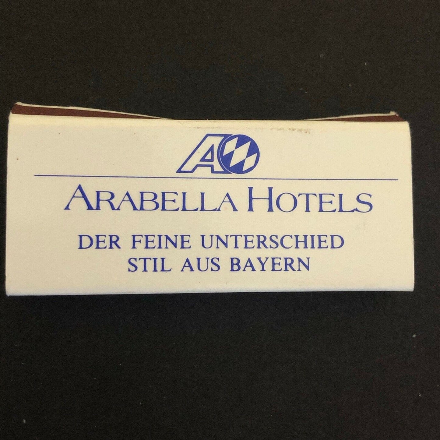 c1970's-80's Wooden Matchbox Matchbook "Arabella Hotels" Deutschland