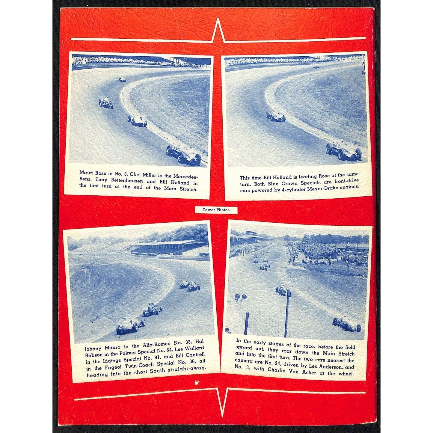 1948 Indy 500 Floyd Clymer's Indianapolis 500 Mile Supplement IMS 30pp. VGC