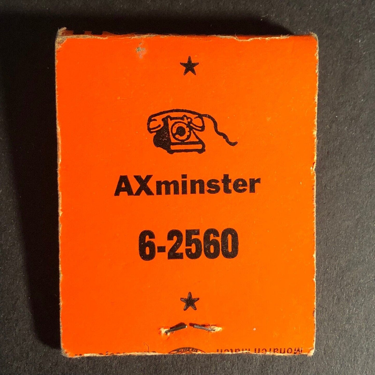Barnyard Fertilizer "AXminster 6-2560" Matchbook c1940's 20-Strike Scarce