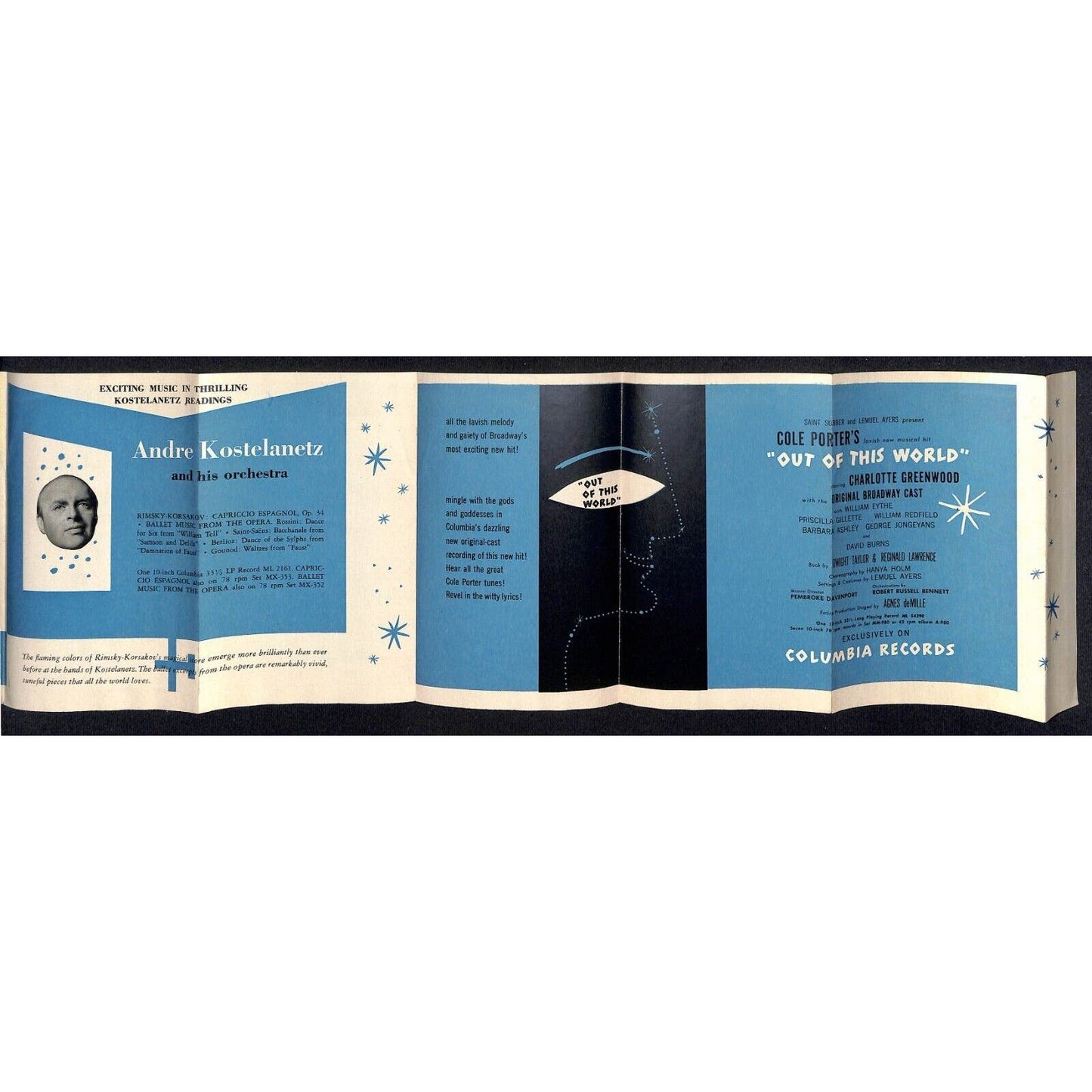 Columbia Records 1951 "New Moon" Eleanor Steber / Nelson Eddy Brochure Sheet