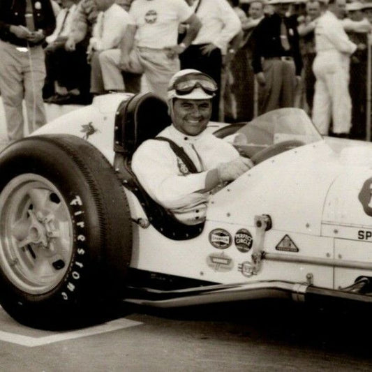Indy 500 RPPC Postcard "1957 Johnny Boyd" Official Race Photo Unposted VGC