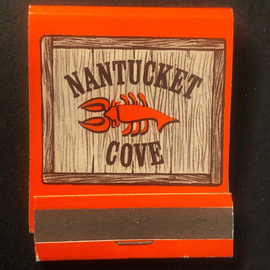 Nantucket Cove Restaurant Chicago Lobster Full Matchbook c1960's-1973