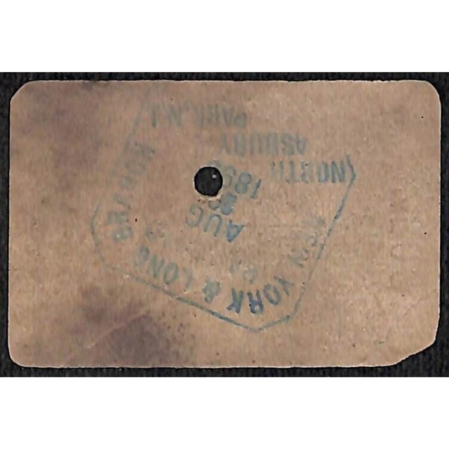 New York & Long Branch Railroad 1896 Ticket N. Asbury Park - Gallatin, NY #7508