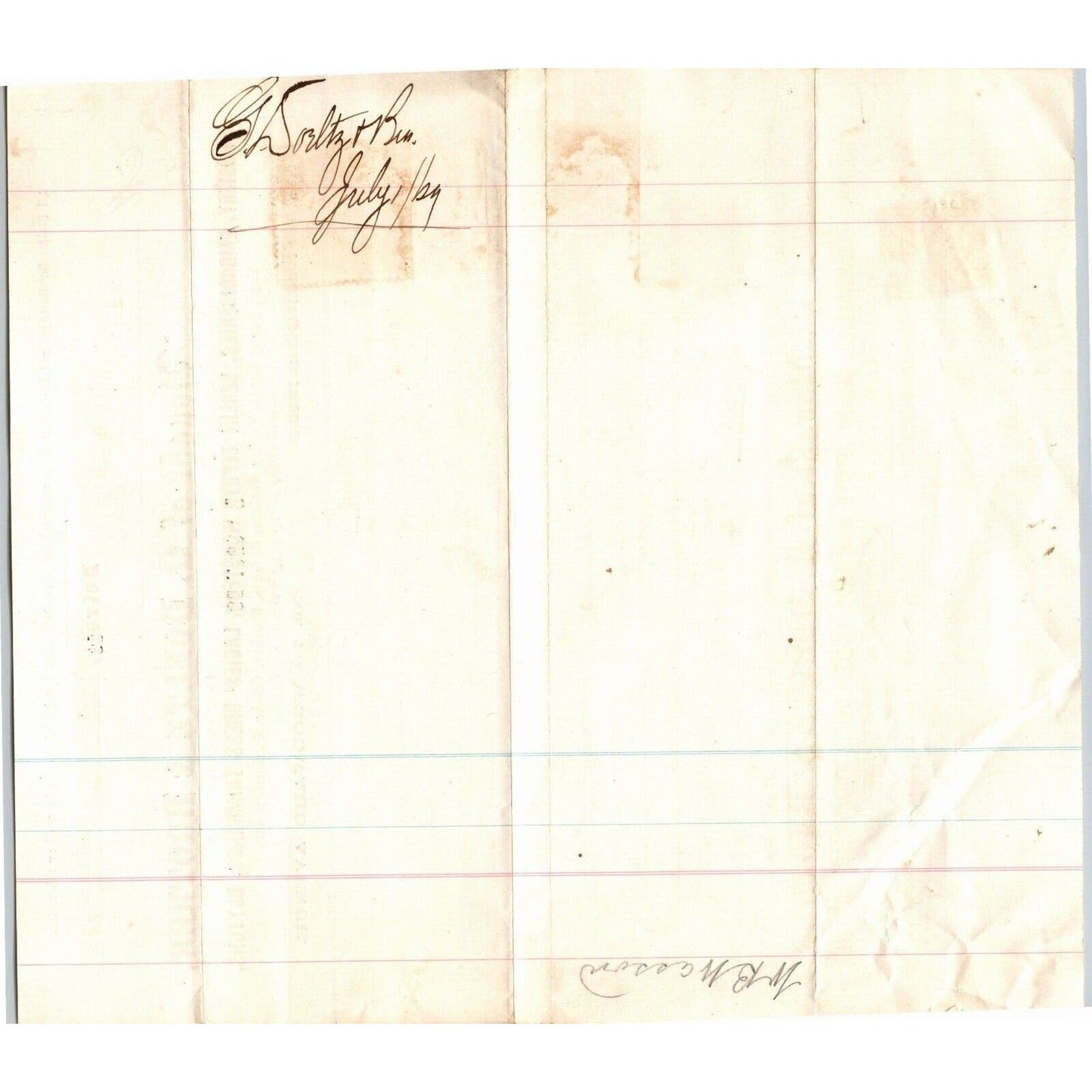 Detroit Letterhead G. Doeltz & Brother Ladies' Dress Trimmings Buttons - 1869