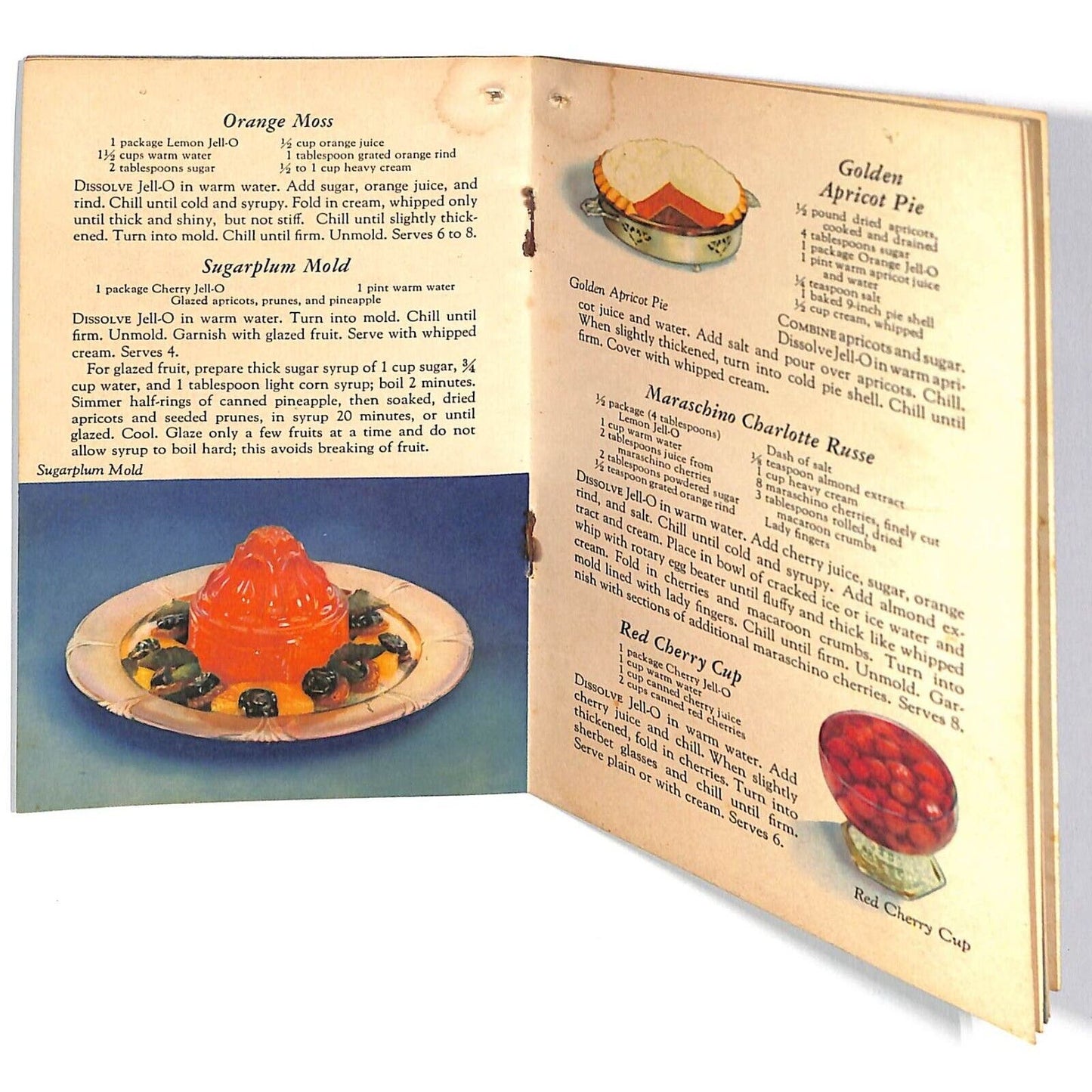 Jell-O Recipe Booklet "6 Delicious Flavors" c1934 23pp