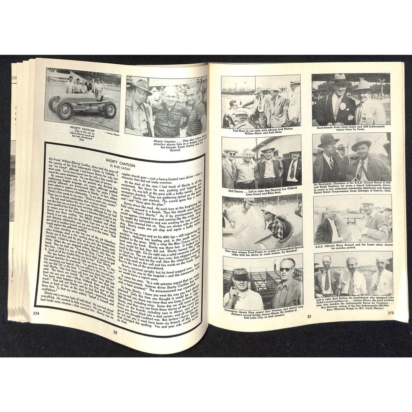 1947 Indy 500 Floyd Clymer's Indianapolis Race History IMS 55pp. VGC