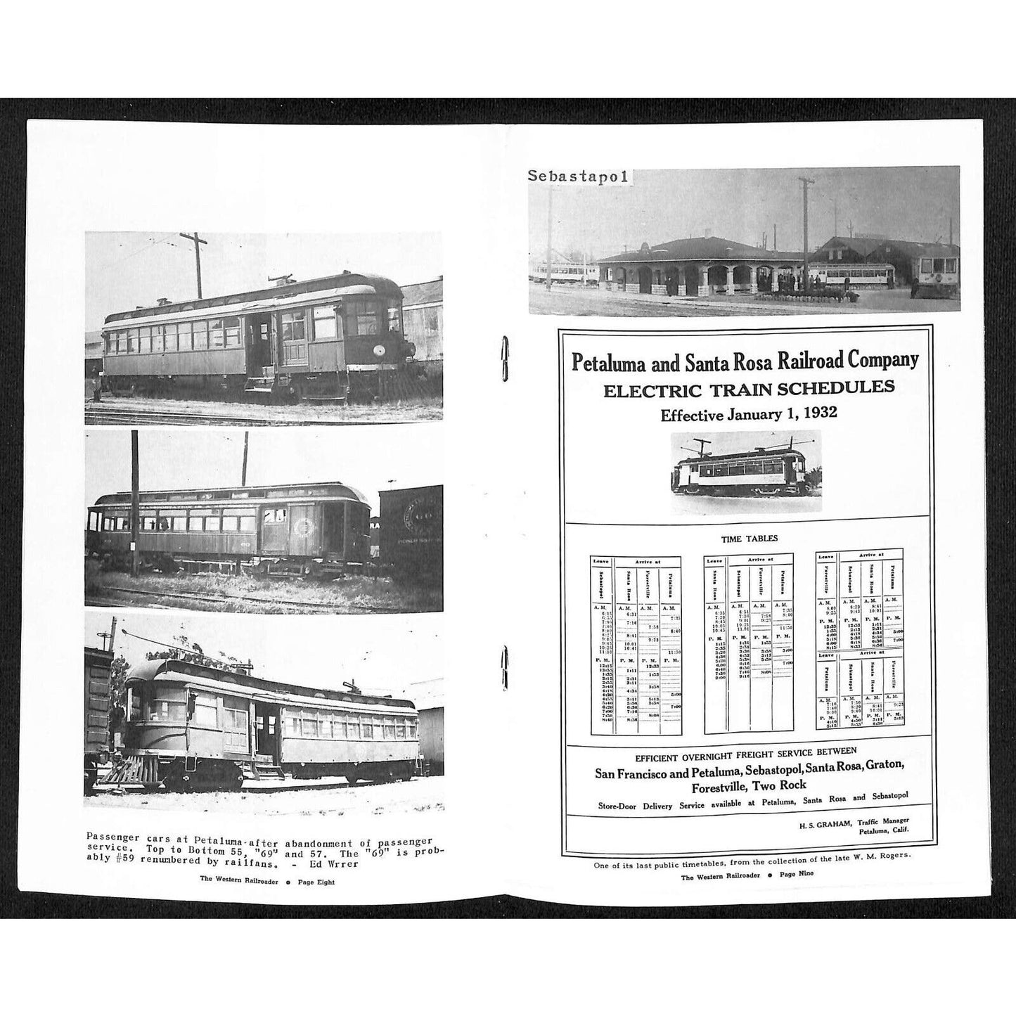 Northern CA Railroad Club's "The Western Railroader" May 1952 Vol. 15 No. 4 16pp