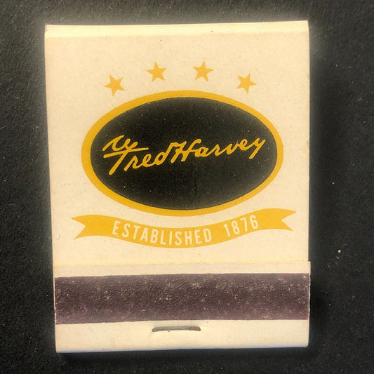 Fred Harvey's Hotels Restaurants Vintage Full Matchbook c1960's-73 VGC