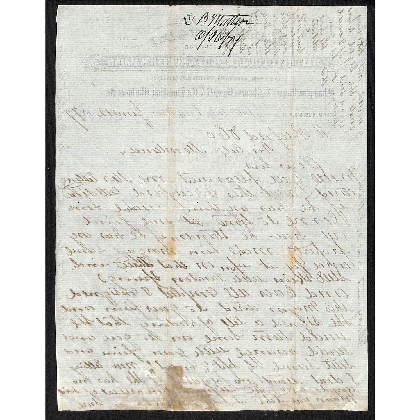 L.B. Mattison Farm Freight Spring Wagon Salt Lake City 1879 Letterhead Buford*